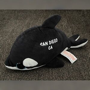 San Diego CA DolliBu Brand Orca Whale Small Plush Toy